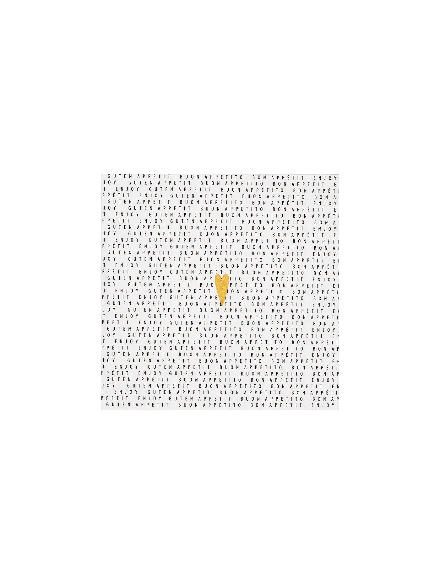 RAEDER | Lunch Servietten 33x33cm BON APPETIT | 